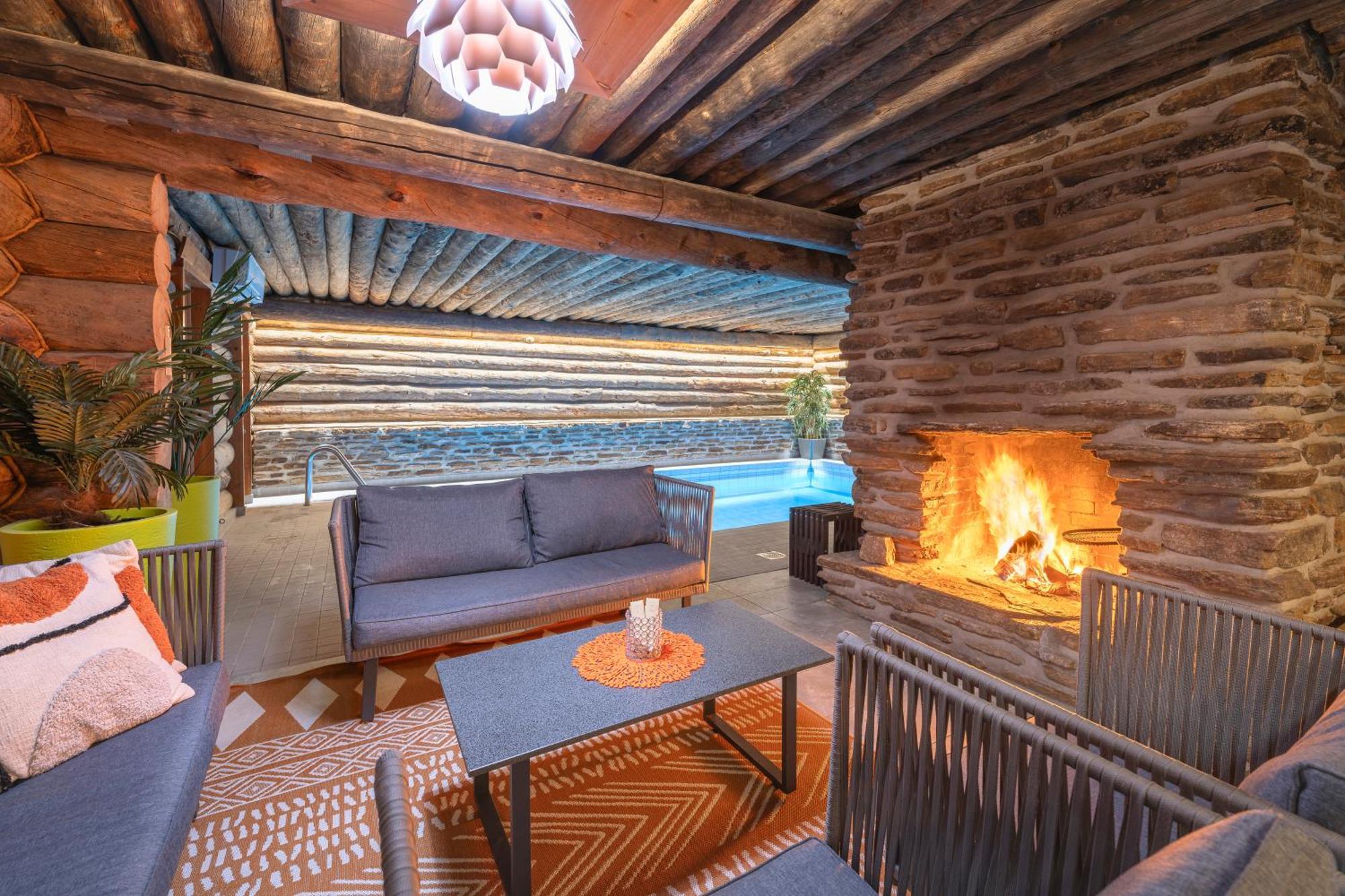 Kuukkeli Log Houses Aurora Resort Saariselka Exteriér fotografie