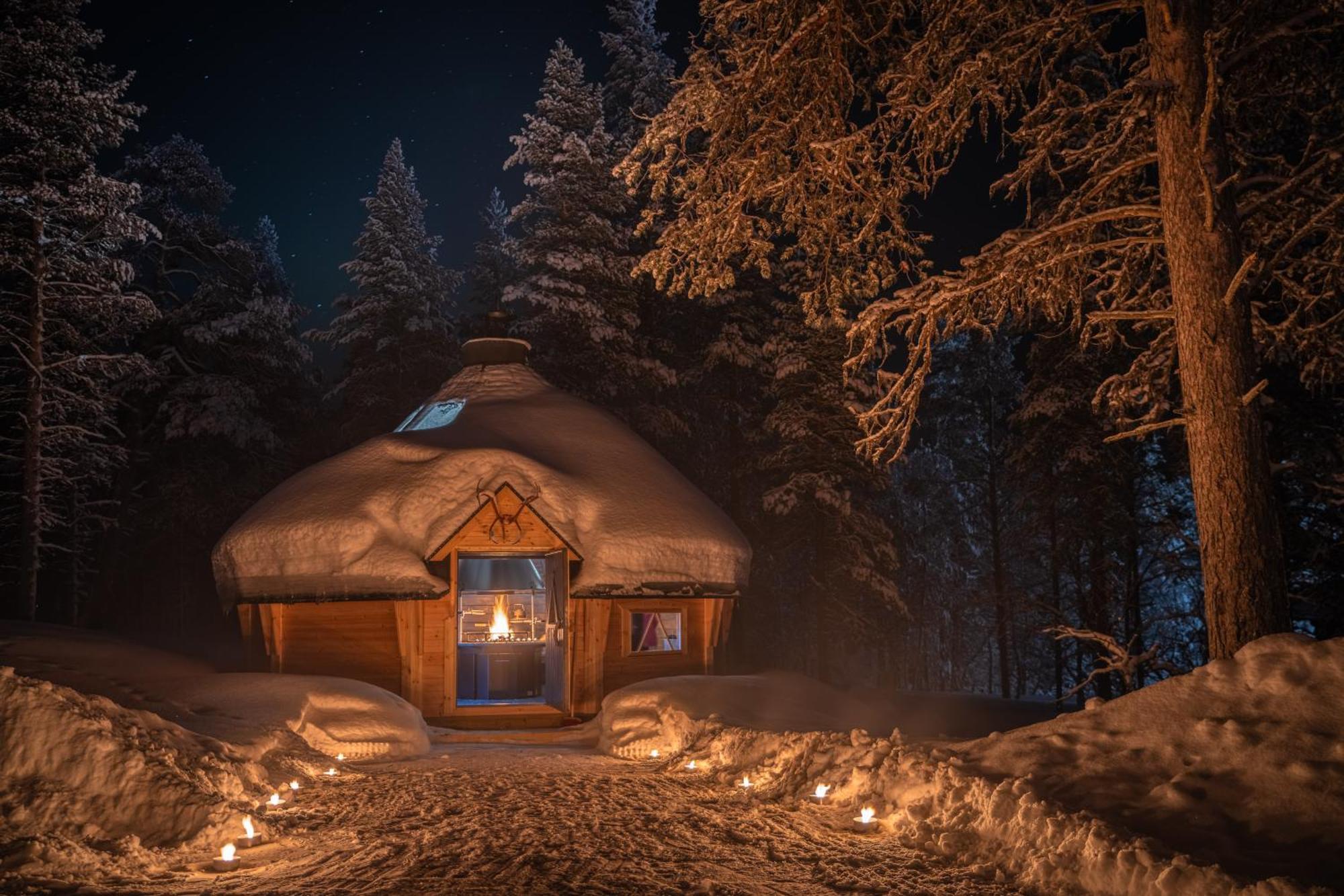 Kuukkeli Log Houses Aurora Resort Saariselka Exteriér fotografie