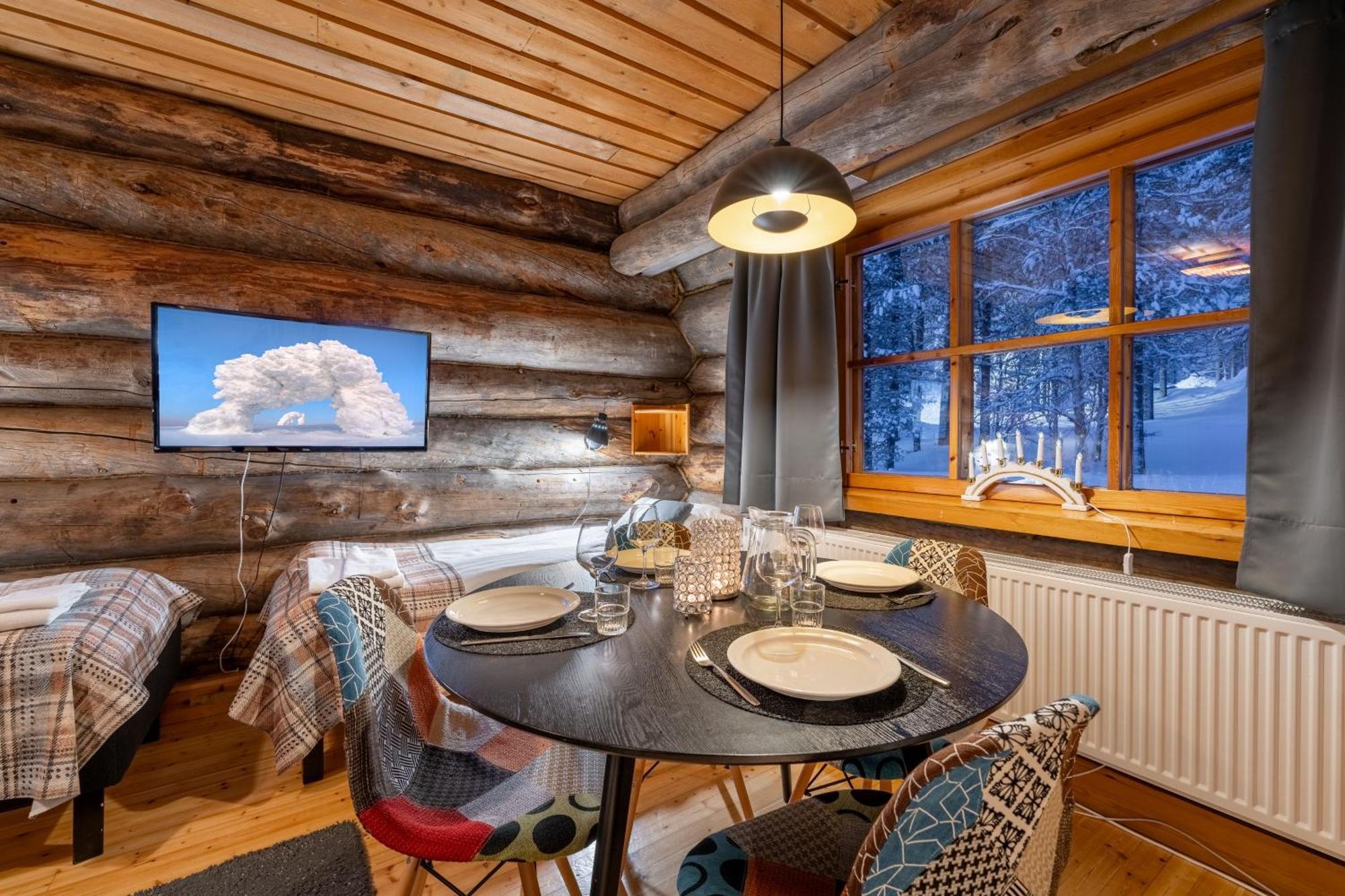 Kuukkeli Log Houses Aurora Resort Saariselka Pokoj fotografie